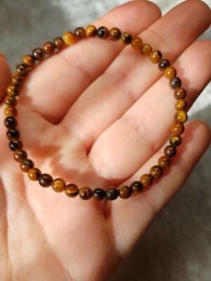 Pulseira Olho de Tigre 4mm