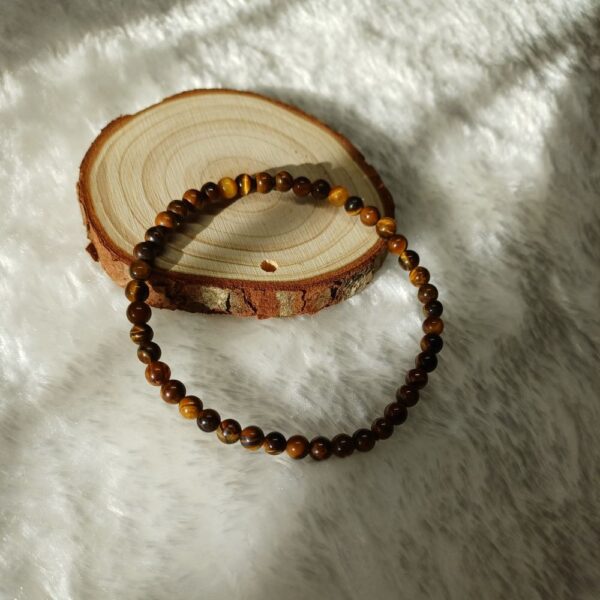 Pulseira Olho de Tigre 4mm