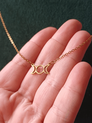 Colar Fases da Lua - Dourado