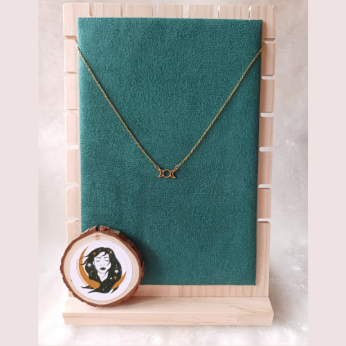 Colar Fases da Lua - Dourado