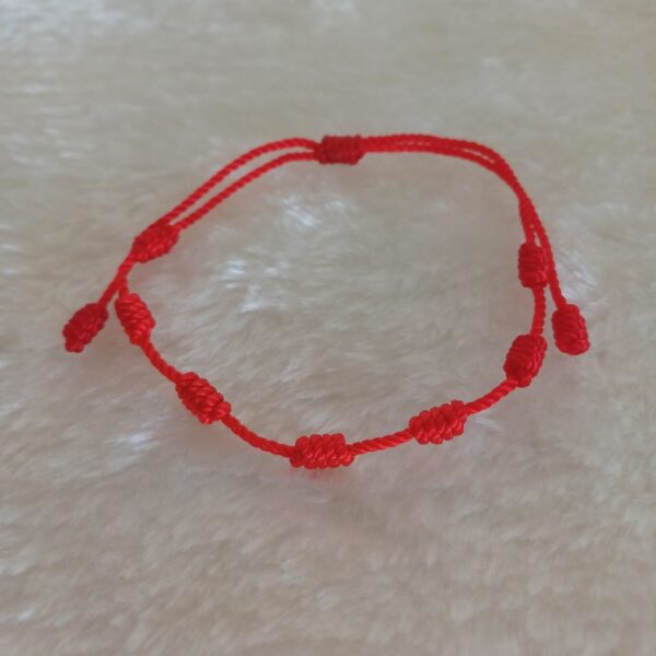 Pulseira Kabbalah dos 7 nós Vermelha