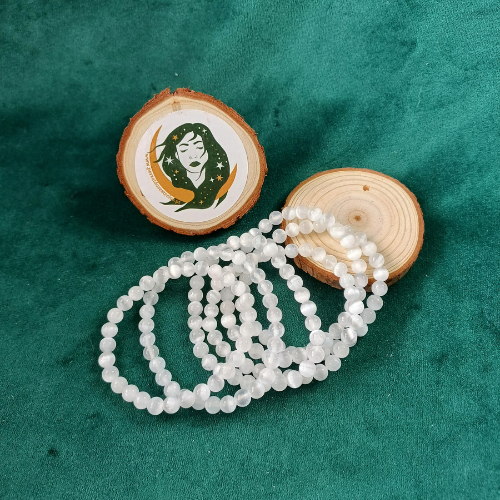 Pulseira Selenite 6 mm