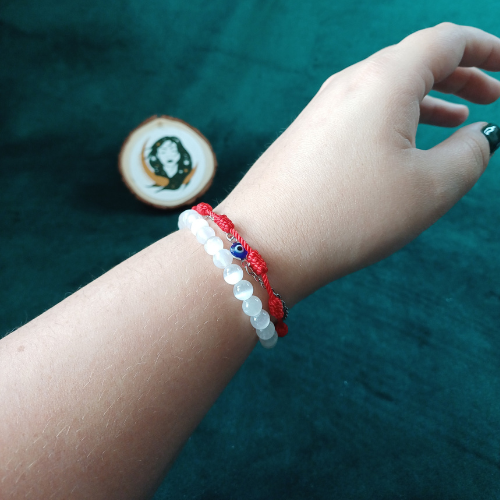 Pulseira Selenite 6 mm