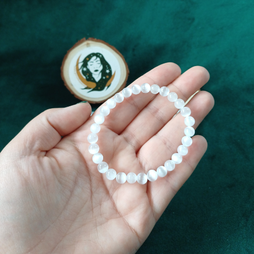 Pulseira Selenite 6 mm