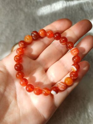 Pulseira Cornalina 8mm