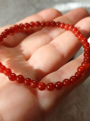 Pulseira Cornalina 4mm