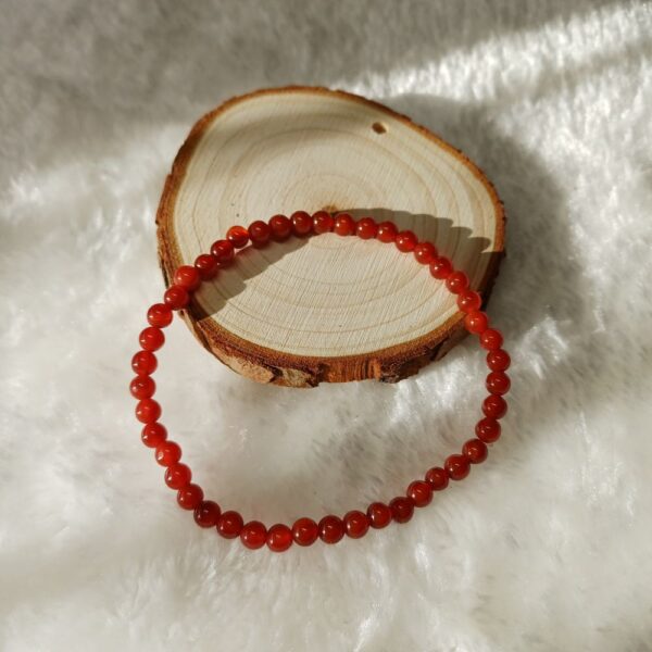 Pulseira Cornalina 4mm