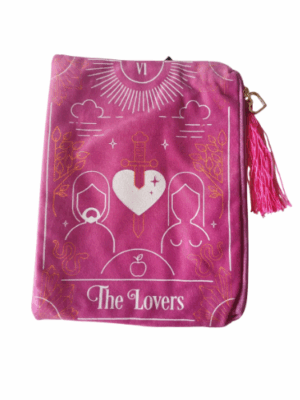 Bolsa Tarot “The Lovers” – Edição Veludo Rosa