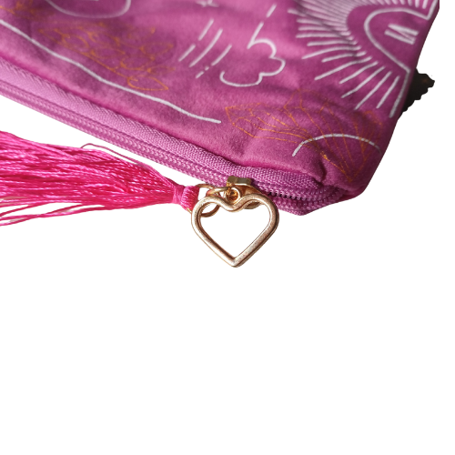 Bolsa Tarot “The Lovers” – Edição Veludo Rosa