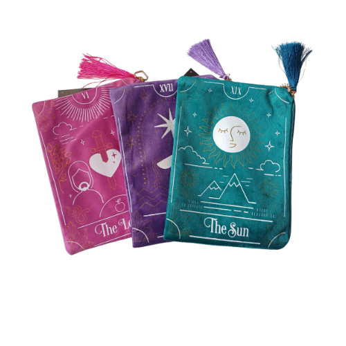 Bolsa Tarot “The Sun” – Edição Veludo Verde
