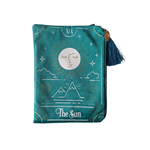 Bolsa Tarot “The Sun” – Edição Veludo Verde
