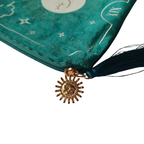 Bolsa Tarot “The Sun” – Edição Veludo Verde