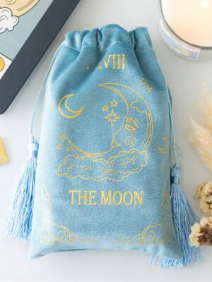 Bolsa Tarot “The Moon” – Edição Veludo Azul