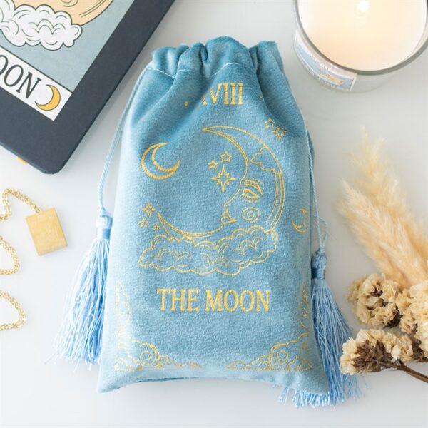 Bolsa Tarot “The Moon” – Edição Veludo Azul