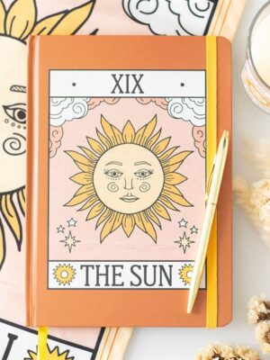 Caderno “The Sun” – Vintage Tarot (A5)