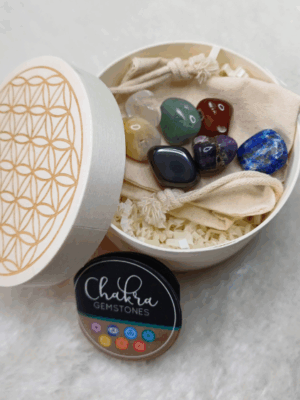Conjunto de Cristais Chakras (com caixa)