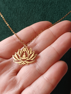 Colar Flor de Lótus - Dourado