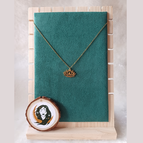 Colar Flor de Lótus - Dourado