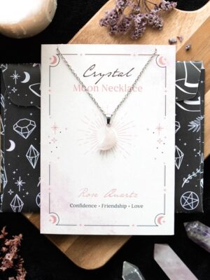 Colar “Crystal Moon” – Quartzo Rosa