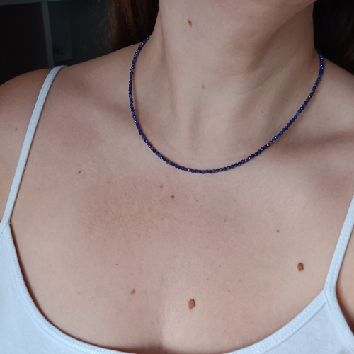 Colar de Lápis-Lazúli 2mm