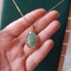 Colar com Pingente de Aventurina Verde