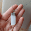 Colar com Pingente Selenite Prateado