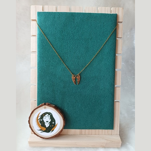 Colar Asas de Anjo Dourado