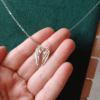 Colar Asas de Anjo Prateado