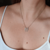 Colar Asas de Anjo Prateado