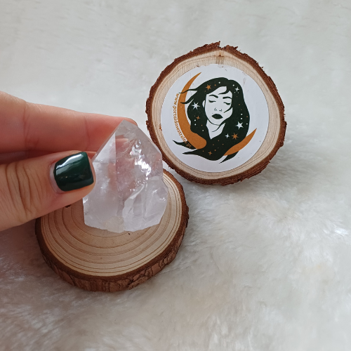 Ponta de Quartzo – Base Serrada (4 cm)