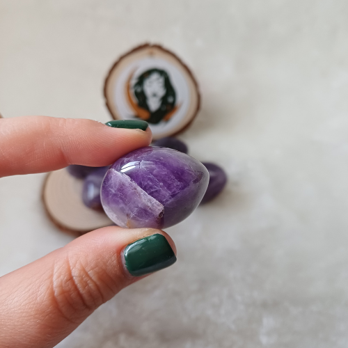 Ametista Bandeada Rolada (2-3cm)