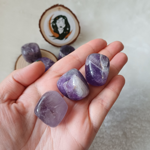 Ametista Bandeada Rolada (2-3cm)