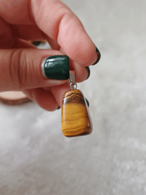 Pingente de Olho de Tigre (2 cm)