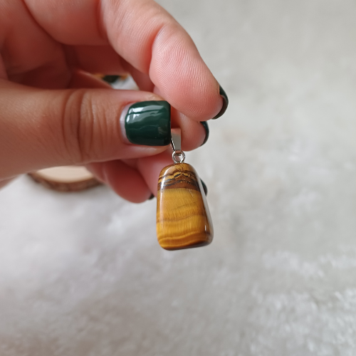 Pingente de Olho de Tigre (2 cm)