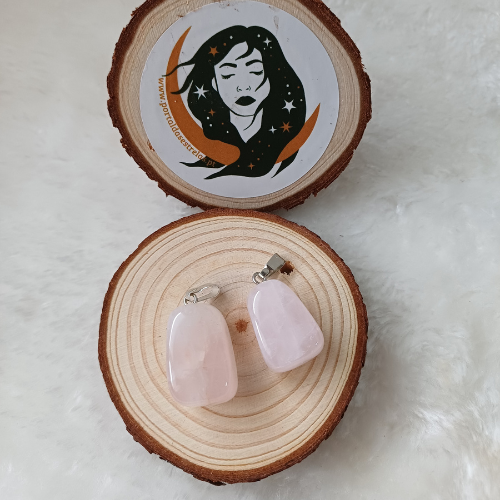 Pingente de Quartzo Rosa (2 cm)