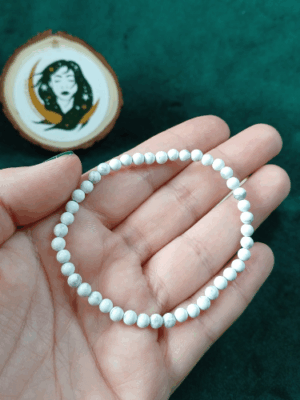 Pulseira de Howlita 4mm