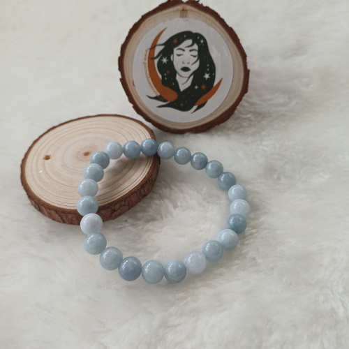 Pulseira Água Marinha 8mm