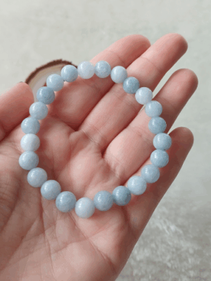 Pulseira Água Marinha 8mm