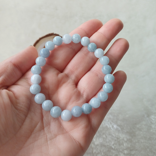 Pulseira Água Marinha 8mm