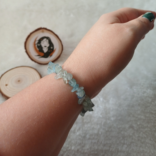 Pulseira Água Marinha Chip