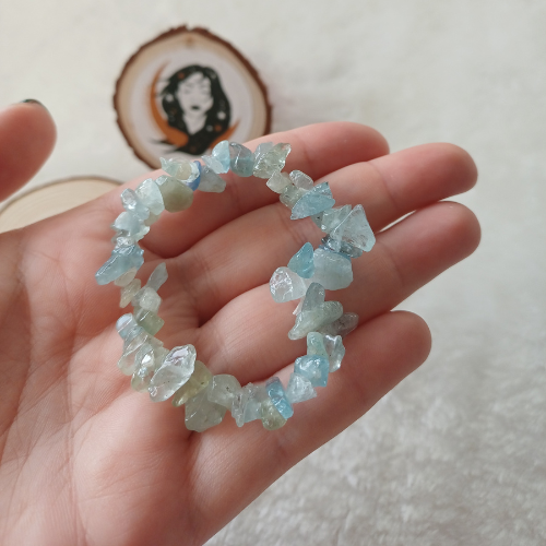 Pulseira Água Marinha Chip