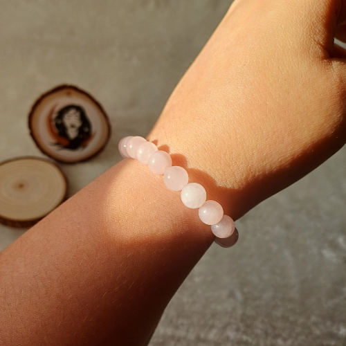 Pulseira Quartzo Rosa 8mm