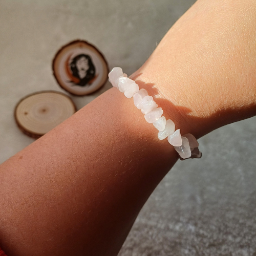 Pulseira Quartzo Rosa Chip