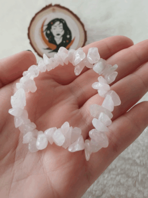 Pulseira Quartzo Rosa Chip