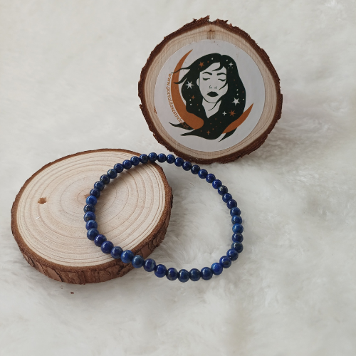 Pulseira de Lápis-Lazúli 4mm