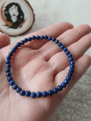 Pulseira de Lápis-Lazúli 4mm
