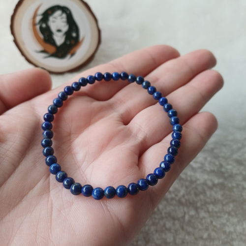 Pulseira de Lápis-Lazúli 4mm