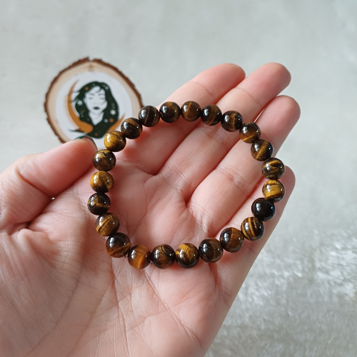 Pulseira Olho de Tigre 8mm