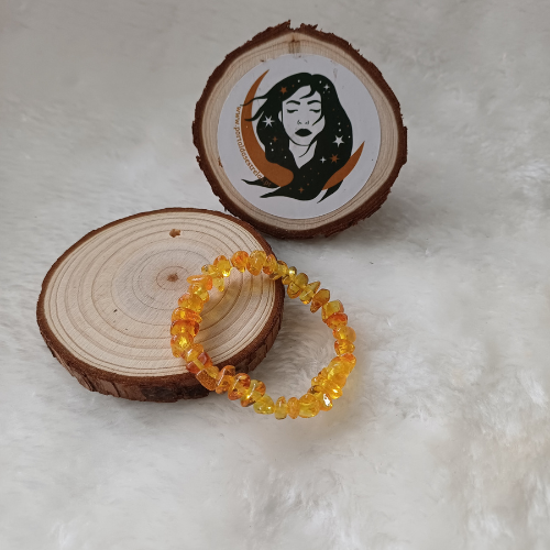 Pulseira de Âmbar Mel Chip – Infantil