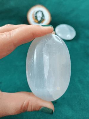 Selenite Formato Sabonete (6-7 cm)